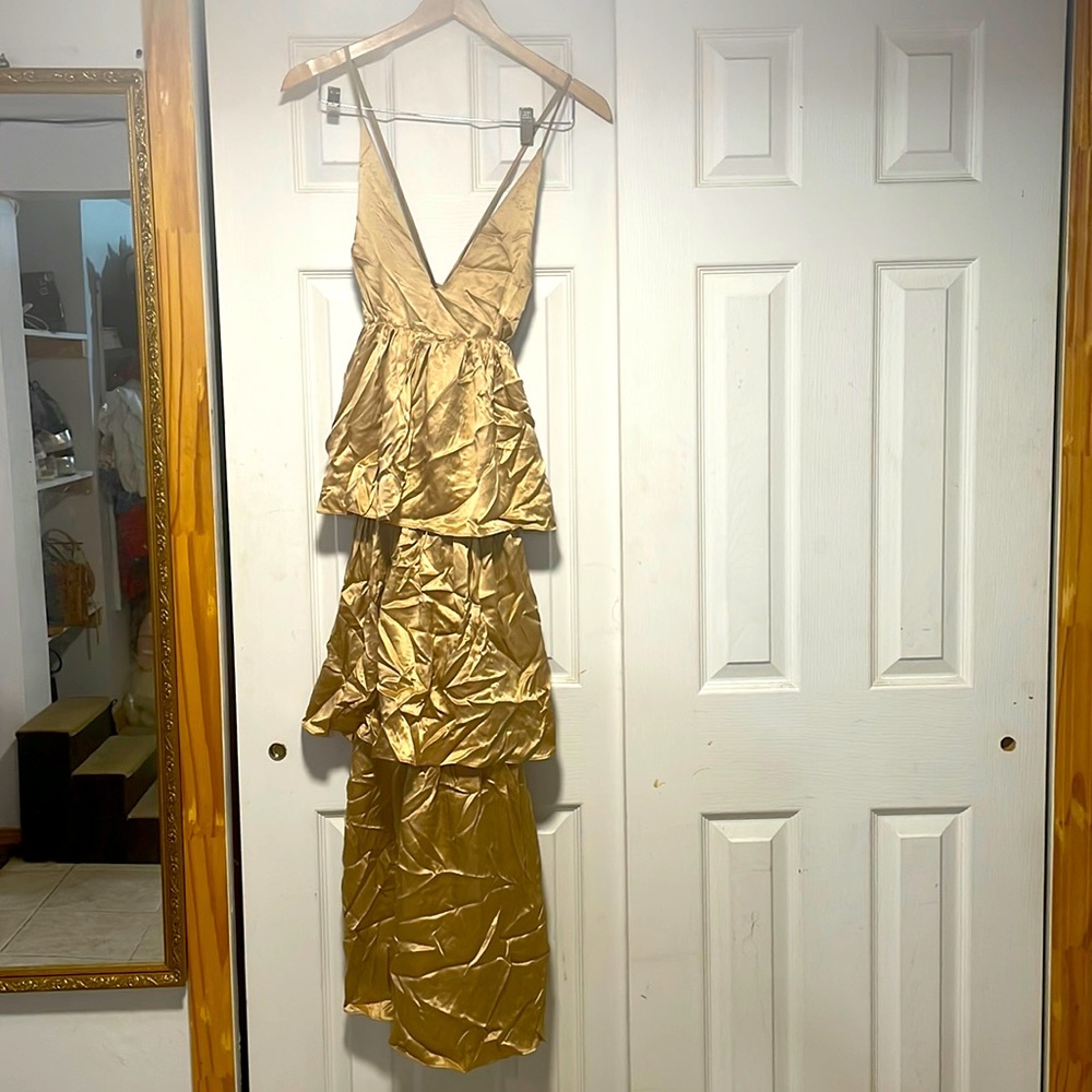 layers silk dress